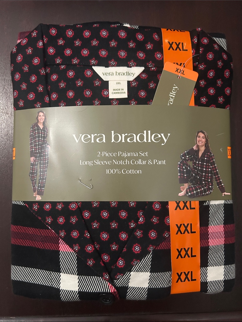 Brand New W Tags Vera Bradley 2 piece Pajama Set - Size XXL
